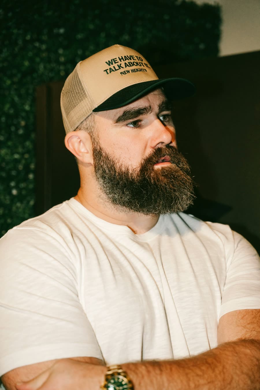 Jason Kelce portrait, photographed by Luther Redd