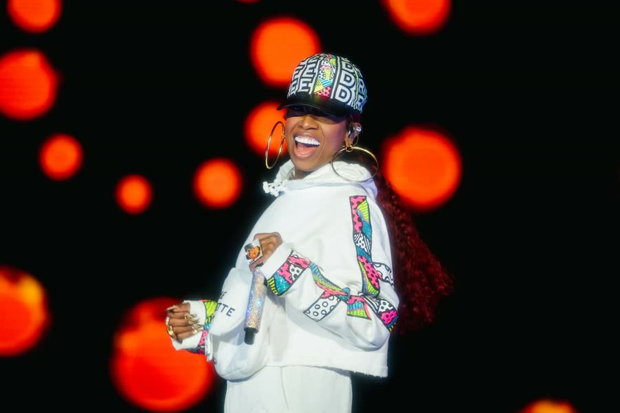 Missy Elliott performing at Lovers & Friends, photographed by Luther Redd