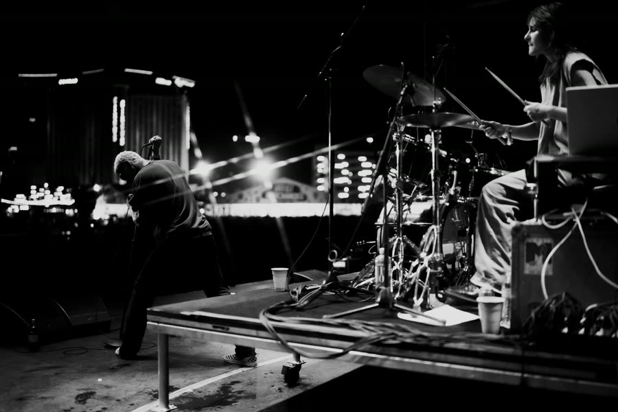 Concert stage photographed by Luther Redd