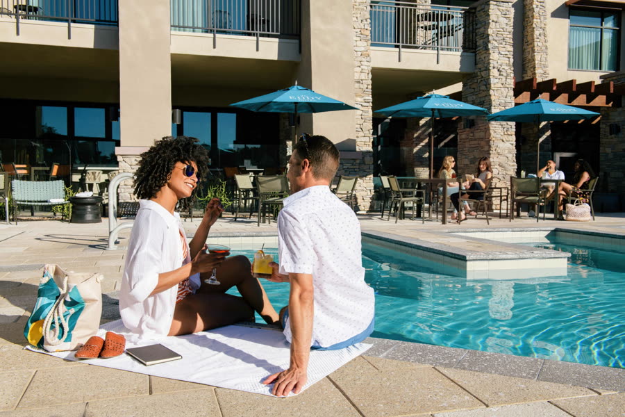 Poolside at The Eddy in Tucson, a Hilton Tapestry Collection hotel