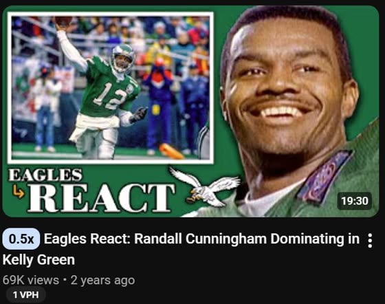 Eagles React episode, 69K views
